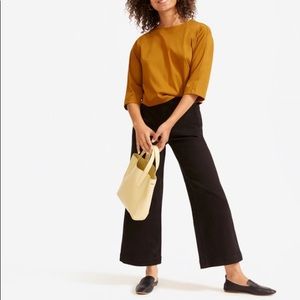 Everlane High Waisted Wide Leg Crop Size 0